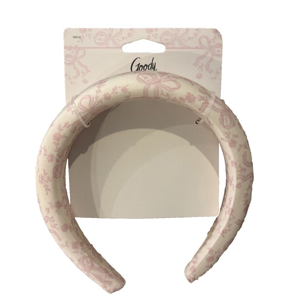 Goody x LoveShackFancy Coquette Bow Padded Headband Pink White Target NWT